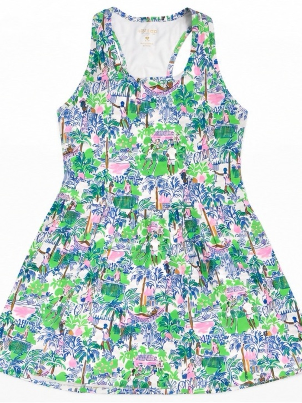 Lilly Pulitzer Luxletic Tennis Pickleball Dress Tropical Print (Large) - Picture 2 of 3